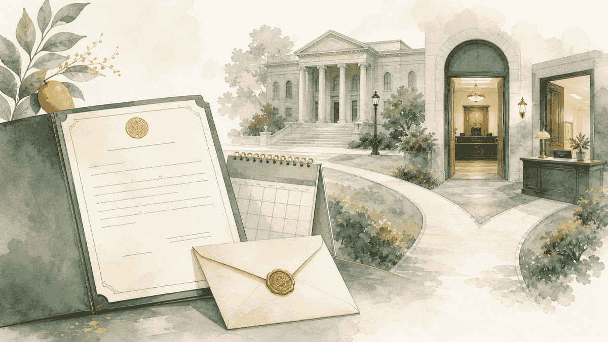 Editorial illustration for Summons vs. Arrest in Delaware County, Ohio: What the Paperwork Means