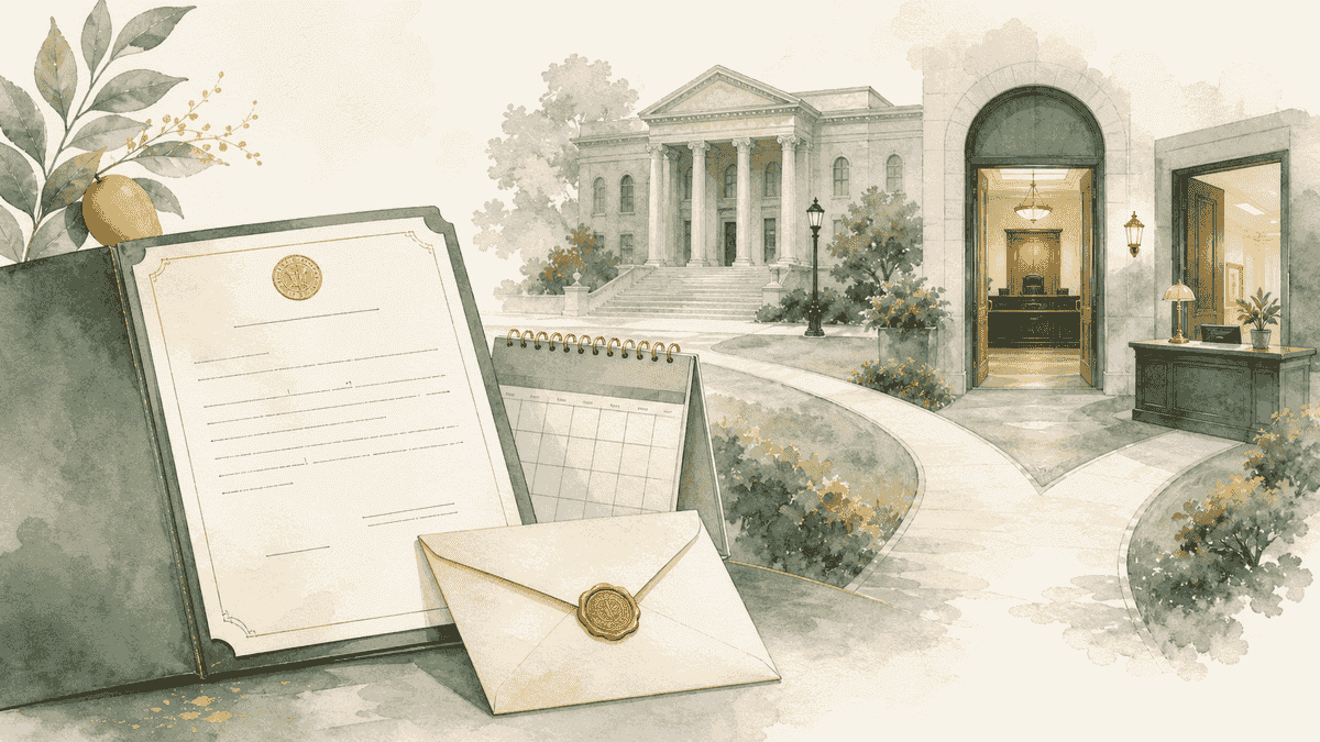 Editorial illustration for Summons vs. Arrest in Delaware County, Ohio: What the Paperwork Means